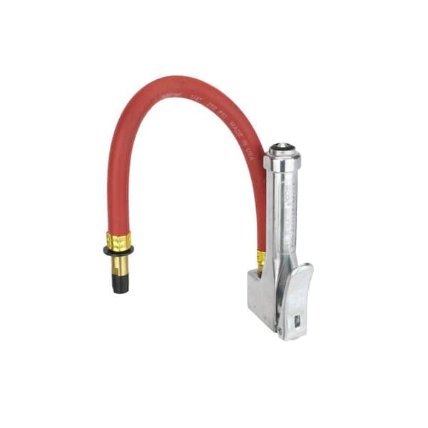 Straight Head Chuck Bayonet Style Inflator Gauge