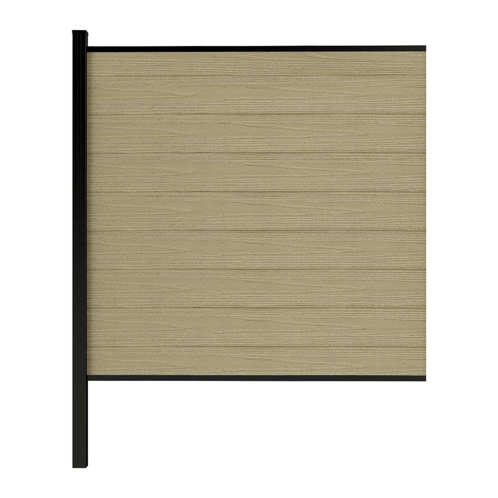 5.5 ft. H x 6 ft. W Antique Wood Composite Privacy Fence Panel Kit with One 7.5 ft. H Aluminum in-Ground Post price history on PriceWatchPro