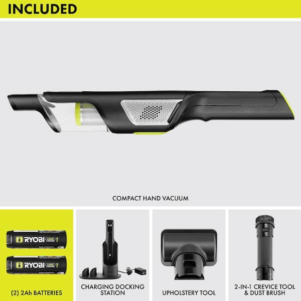 USB Lithium Cordless Agitating Spray Mop Kit and Compact Hand Vacuum Cleaner Kit with 3 Batteries, and 2 Charging Cables