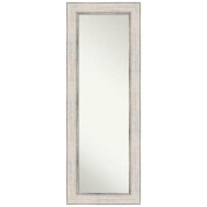 Non-Beveled Trellis Silver 20 in. W x 54 in. H Full Length Framed On the Door Mirror