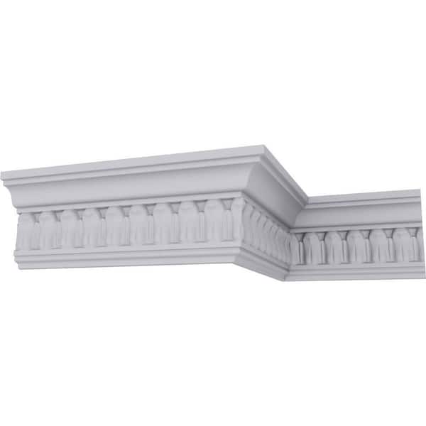 Ekena Millwork SAMPLE - 1-5/8 in. x 12 in. x 3-5/8 in. Polyurethane Chaffin Crown Moulding