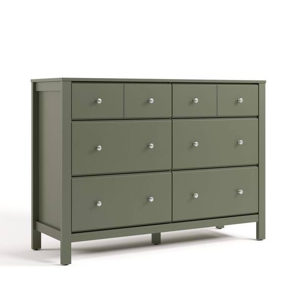 Storkcraft Horizon Olive 6-Drawer 47.88 in. Wide Dresser 03686-00A - The  Home Depot