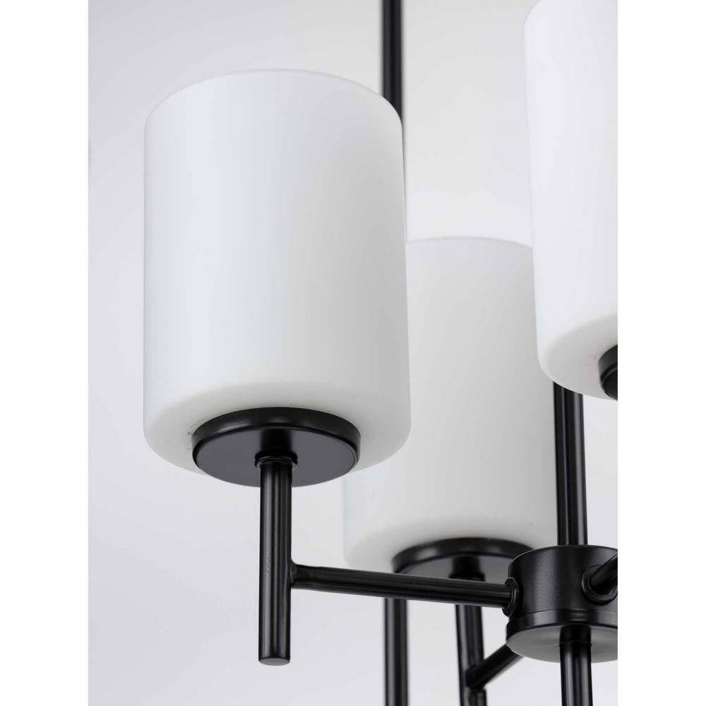 Elegant Replay Black and Brushed Nickel 4-Light Foyer Pendant