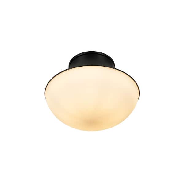 anone♡ Kenroy Home Chelsea 7 in. 1-Light Black Flush Mount with