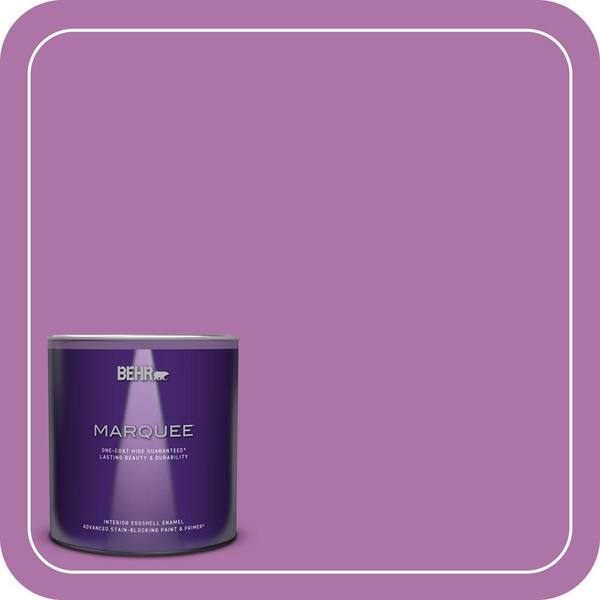 BEHR MARQUEE 1 qt. #670B-6 Orchid Kiss Eggshell Enamel Interior Paint & Primer