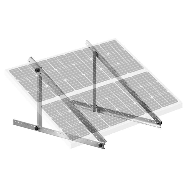VEVOR 41 in. Solar Panel Mounting Brackets, 0 to 90° Adjustable Tilt Mount Brackets Support 100-300W Solar Panels