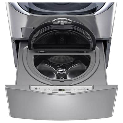 29 in. 1.0 cu. ft. SideKick Pedestal Washer with TWINWash System Compatibility and NeveRust Drum in Graphite Steel