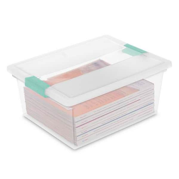 Sterilite Small Clip Box Plastic, Clear 