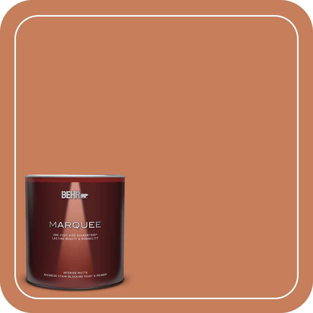 1 qt. #M210-6 Orange Liqueur Matte Interior Paint & Primer product image for price tracking
