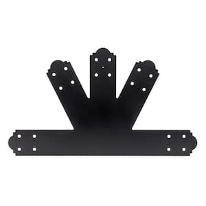 Outdoor Accents Mission Collection 6:12 Pitch ZMAX, Black Powder-Coated Gable Plate