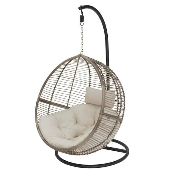 Outdoor Patio Egg Lounge Chair Swing, What Are The Big Round Wicker Chairs Called