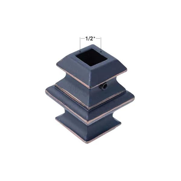 EVERMARK Stair Parts 1/2 in. Oil Rubbed Bronze Metal Knuckle Baluster  Fitting for Stair Remodel I345R-000-HDA0D - The Home Depot
