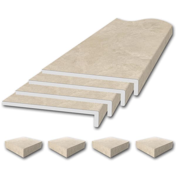 FlexStone Window Sill Trim Kit in Creme Travertine