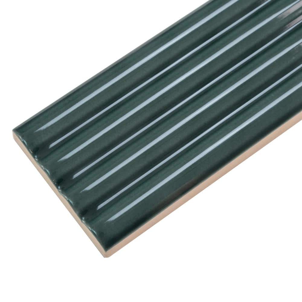 Green Glossy Ceramic Subway Tile for Kitchen and Bathroom