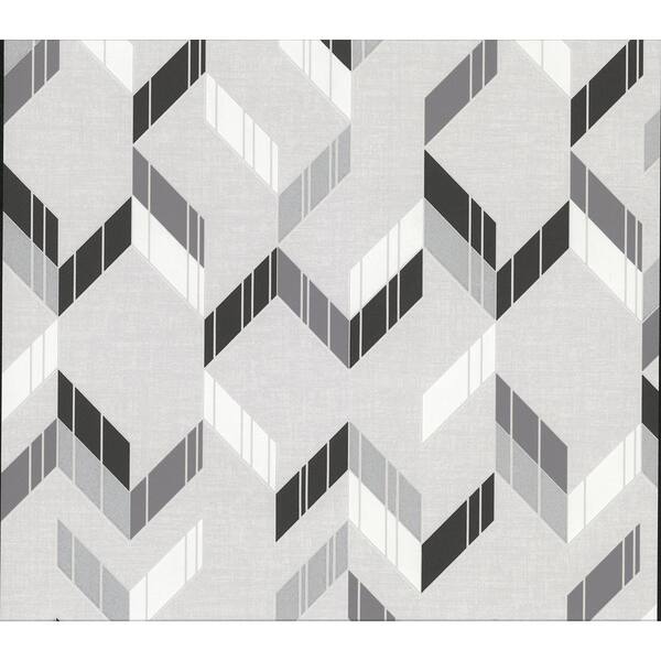 Advantage Verity Multicolor Herringbone Multicolor Wallpaper Sample
