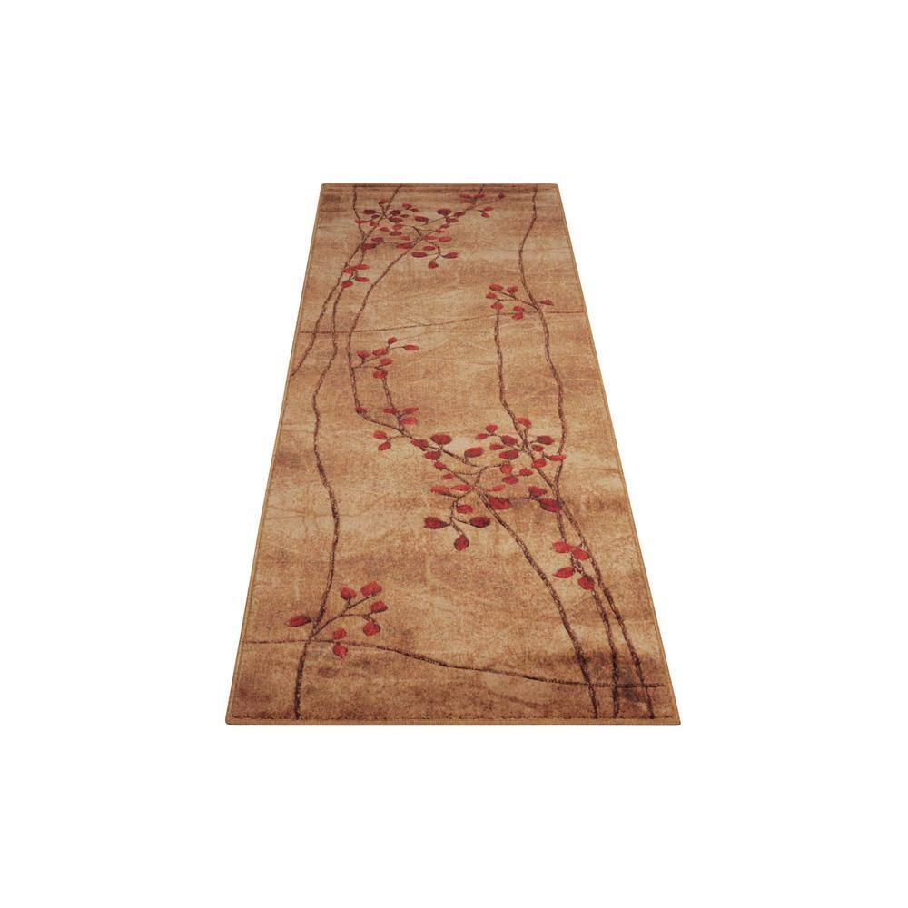 Handmade Latte Cotton and Synthetic Traditional Medium Rug