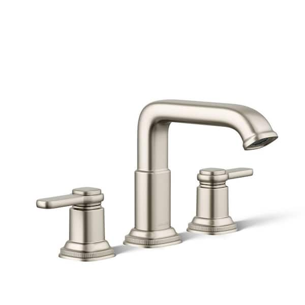 Numista 8 in. Widespread Double Handle Bathroom Faucet in Vibrant Brushed Nickel