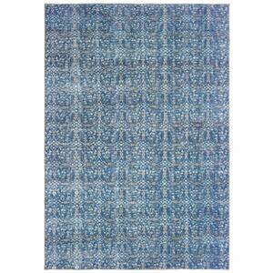 Blue and Ivory 2 ft. x 3 ft. Floral Area Rug