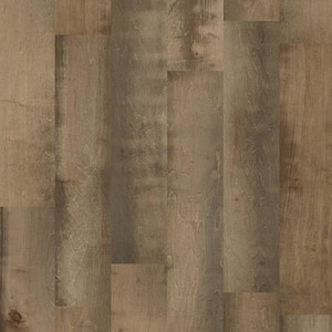 Take Home Sample - Major Event Maple Raven Rock Engineered Click Hardwood Flooring - 9.25 in. x 8 in.