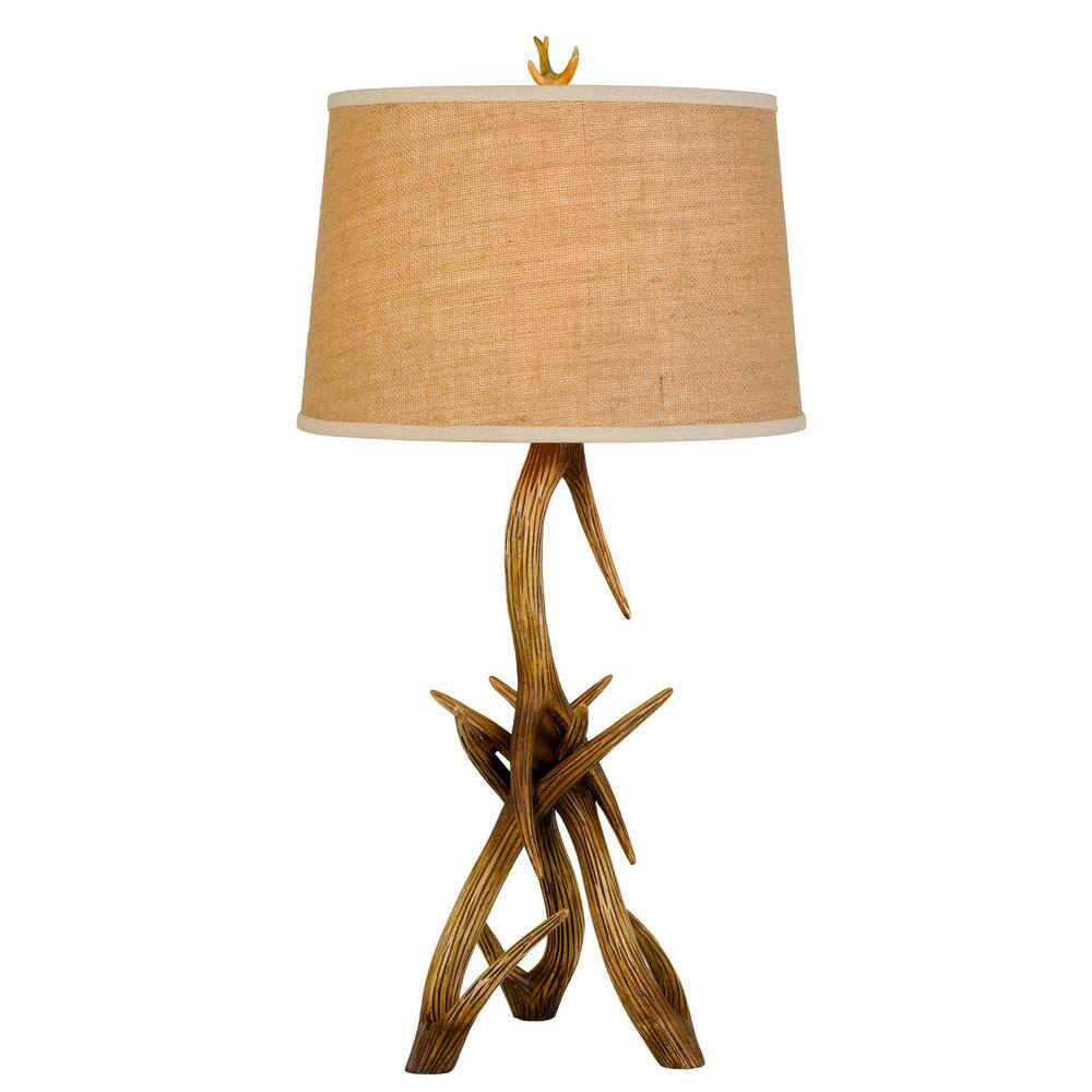 antler table lamp base