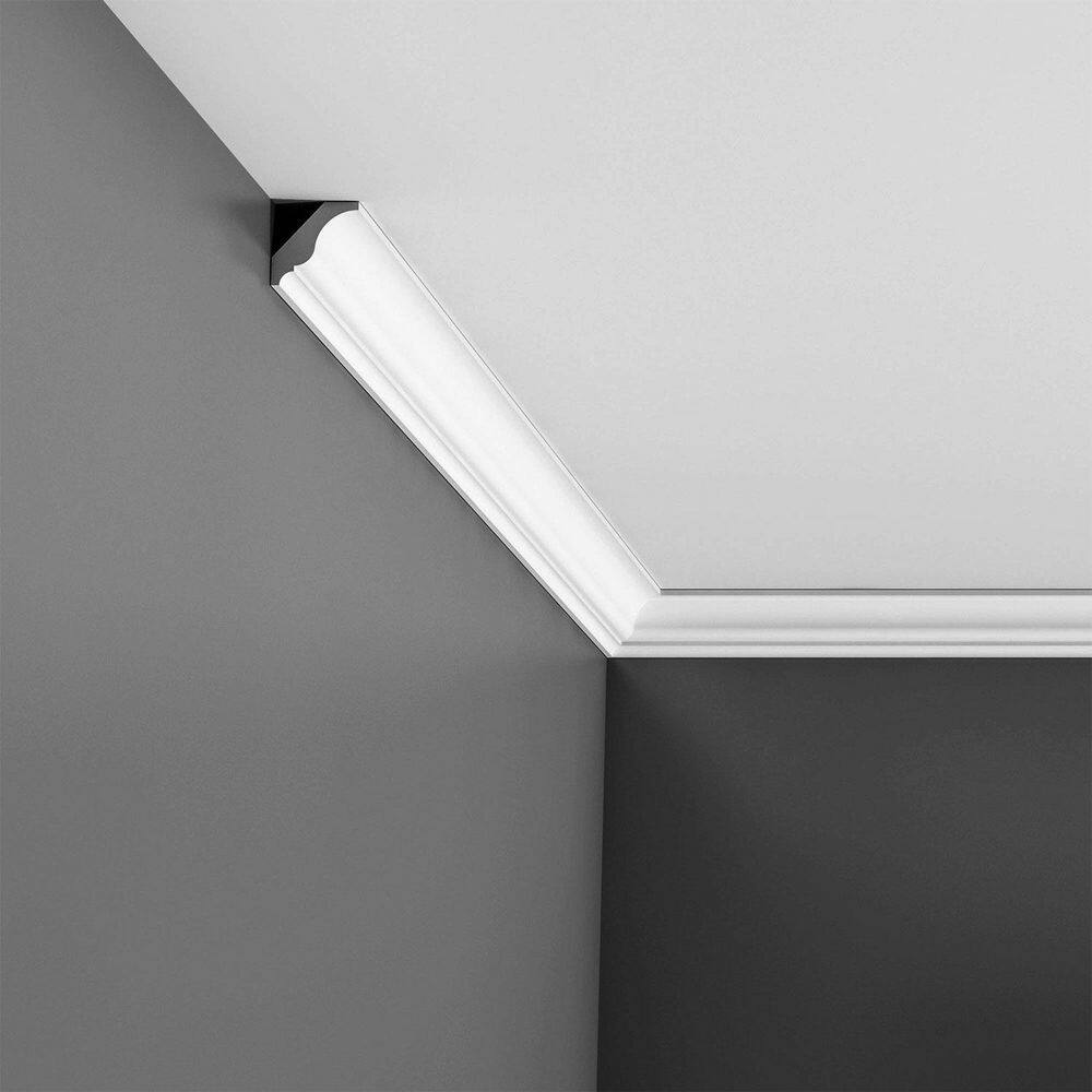 Primed White Polystyrene Crown Moulding 1-1/8 in x 78-3/4 in