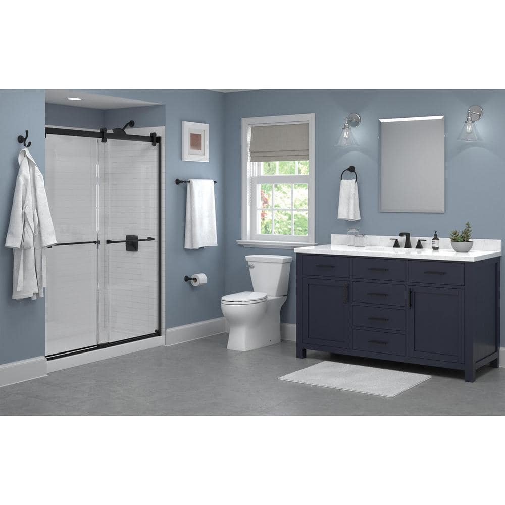 Ashlyn Matte Black Stainless Steel Wall Mounted Towel Bar