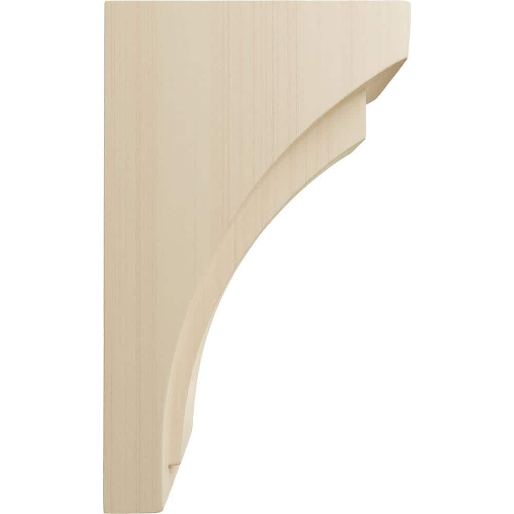 Small Unfinished Rubberwood Corbel 3"W x 4.75"D x 8"H