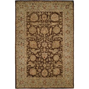 Brown/Light Blue 2 ft. x 3 ft. Area Rug