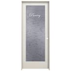 MMI Door 32 in. x 80 in. Left Hand Unfinished Pine Full-Lite Frost ...