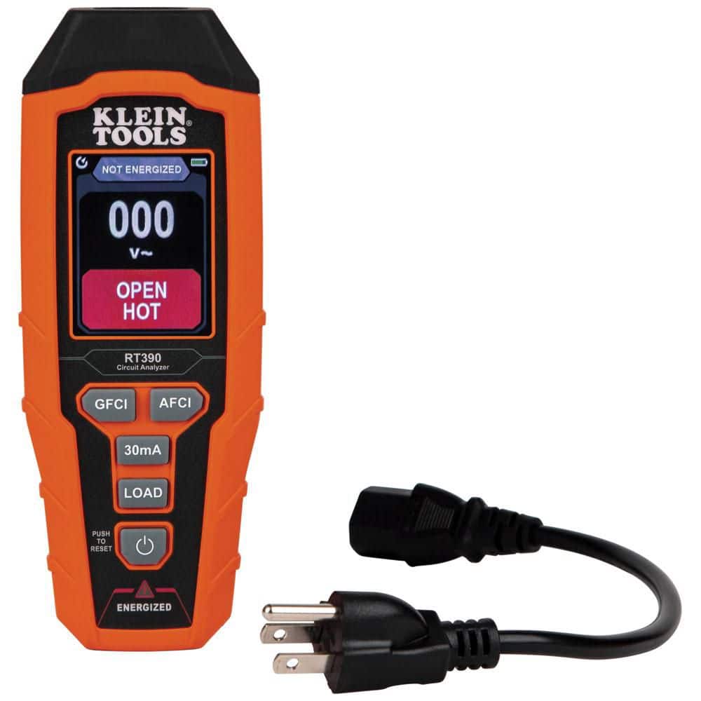 Orange ABS Plastic Digital Circuit Analyzer with LCD Display