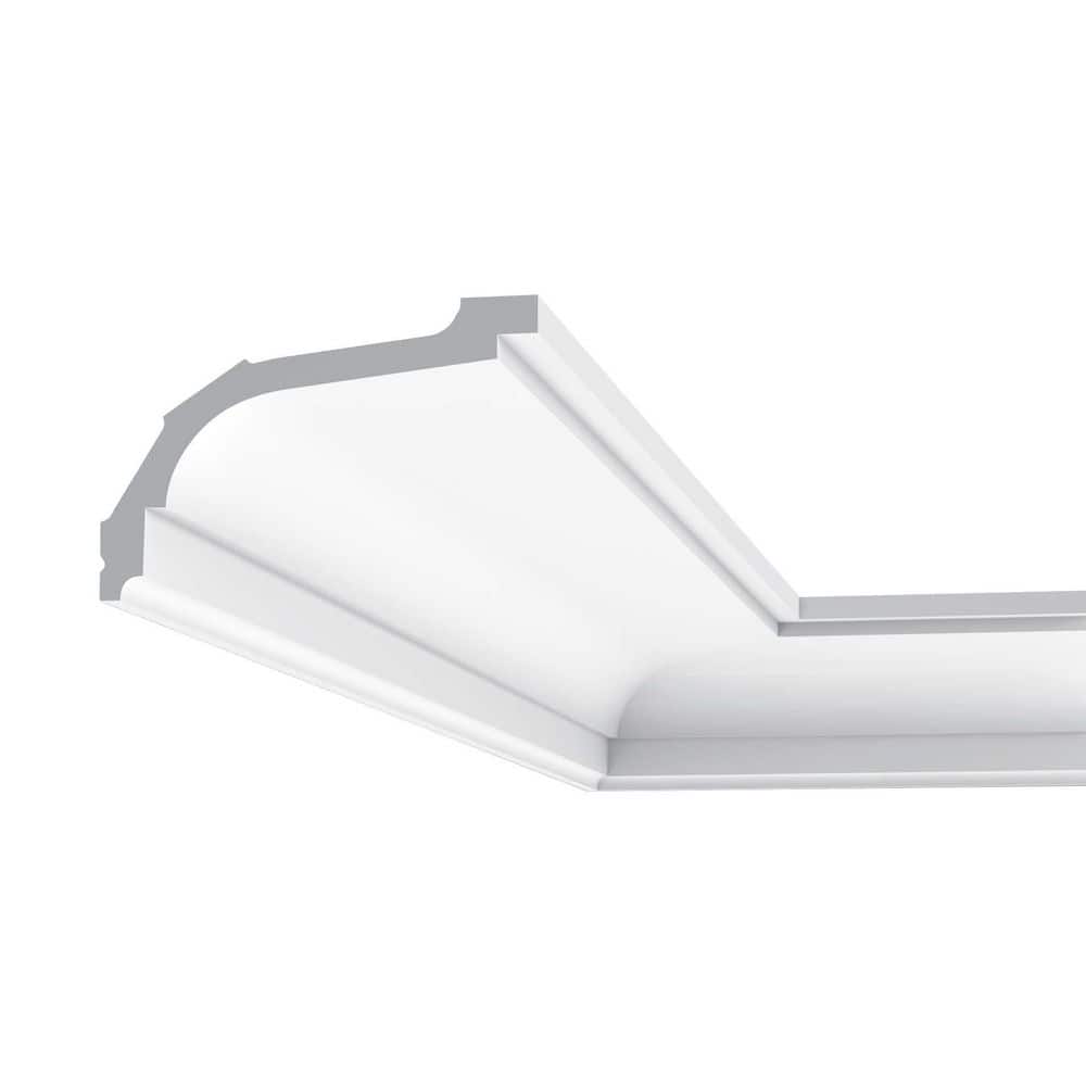 Primed White Polyurethane Crown Moulding Set of 2