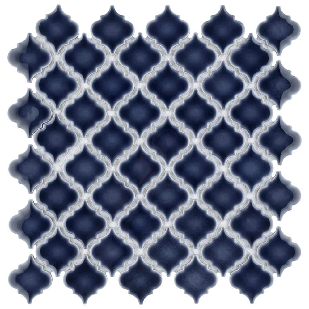 Hudson Tangier Noir 12 in. x 12 in. Porcelain Floor and Wall Mosaic Tile (11.0 sq. ft./Case) price history on PriceWatchPro