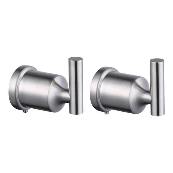 ALEASHA J-Hook Robe/Towel Hook in Brushed Nickel