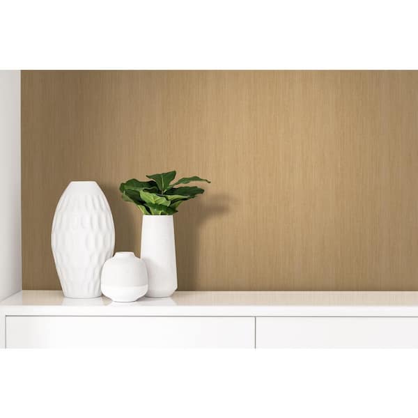 Wood Plains Beige Paper Non-Pasted Strippable Wallpaper Roll (Cover 60.75 sq. ft.)