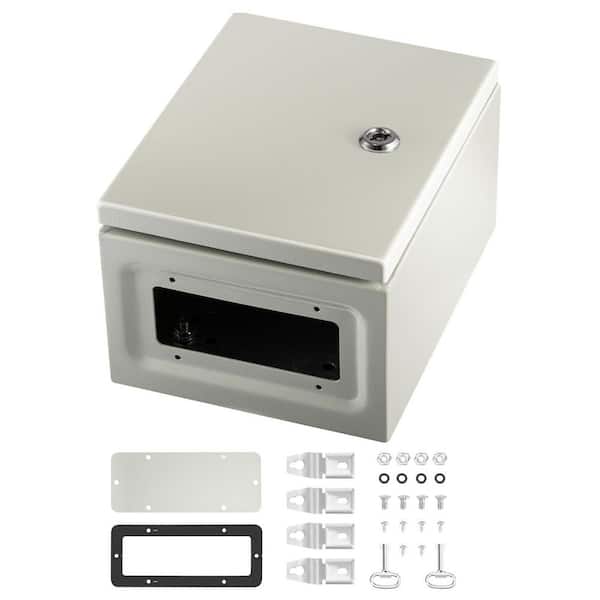 NEMA Metal Case 10 x 8 x 6in. NEMA 4X Metal Electric Enclosure Outdoor and Indoor Use Includes Mounting Plate Screw