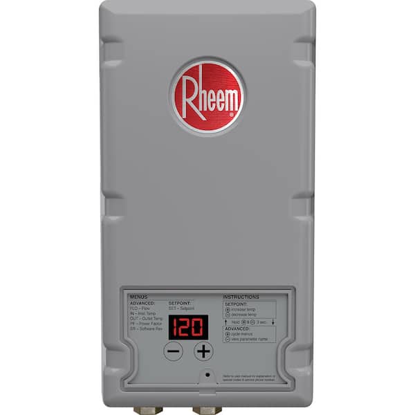 Rheem Performance 36 kw Self-Modulating 7.03 GPM Tankless Electric Water  Heater RETEX-36 - The Home Depot