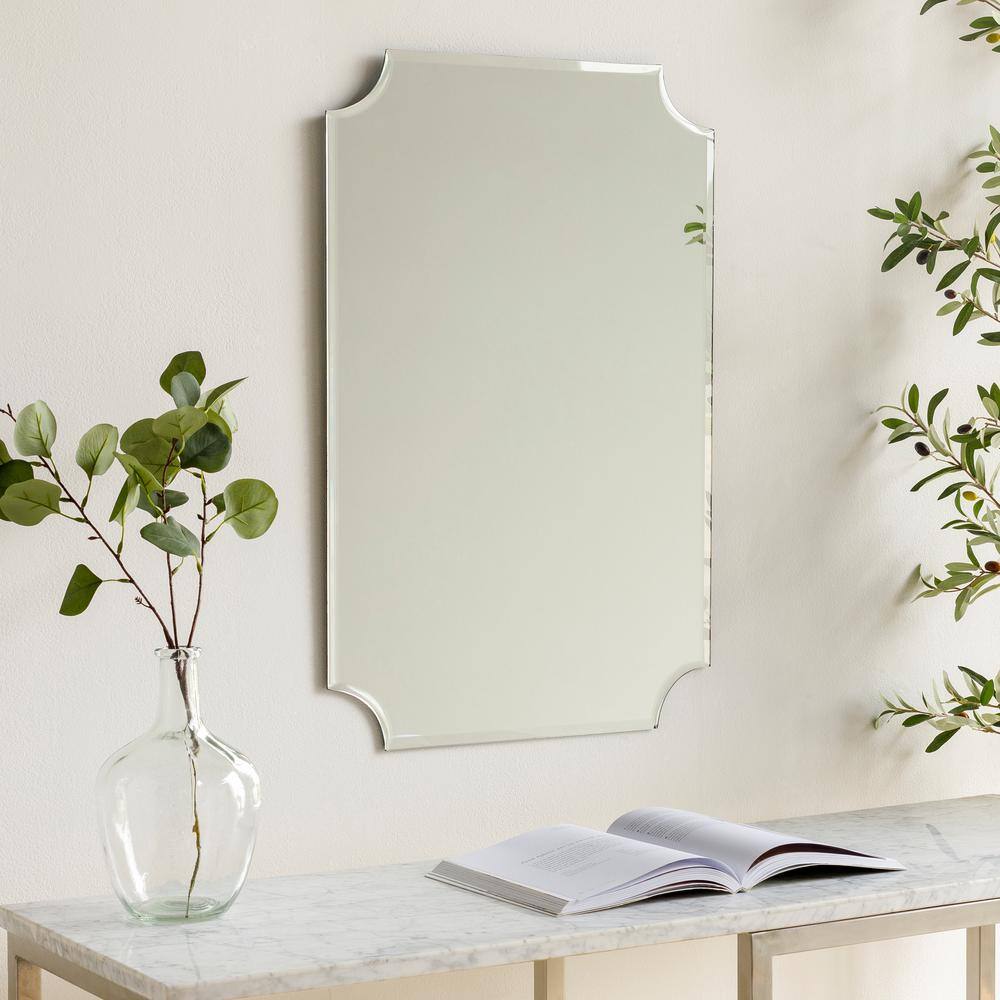 Crystalline Beveled Glass 24"x36" Frameless Rectangular Mirror
