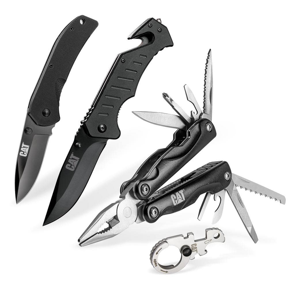 CAT 3 Piece 10-in-1 Multi-Tool, Knife, and Key Chain Gift Box Set 240357 -  The Home Depot