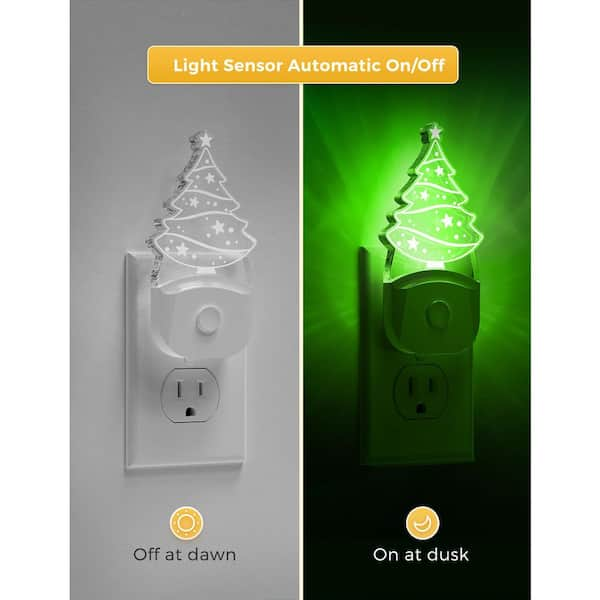 feit color changing christmas tree led night light