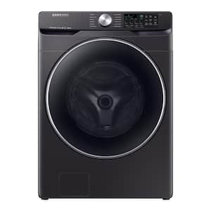 4.5 cu. ft. High-Efficiency Fingerprint Resistant Black Stainless Front Load Washing Machine with Steam and Super Speed