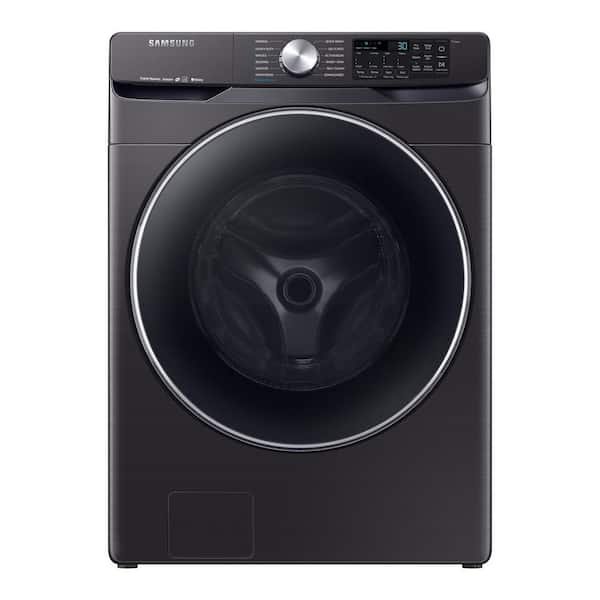 Samsung 4.5 cu. ft. High-Efficiency Fingerprint Resistant Black Stainless Front Load Washing Machine with Steam and Super Speed