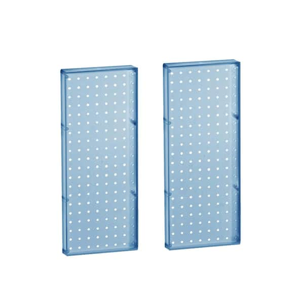 Azar Displays 20.625 in H x 8 in W Pegboard Blue Styrene One sided Panel (2-Pieces per Box)