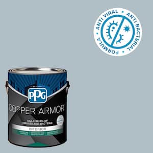 1 gal. PPG1040-3 Ocean Drive Semi-Gloss Antiviral and Antibacterial Interior Paint with Primer