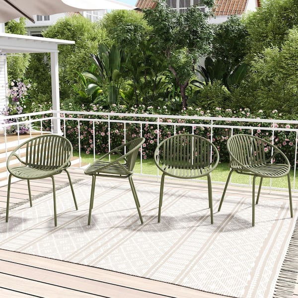 CHRISTOPHER KNIGHT HOME Verona Green Polypropylene Stackable Patio