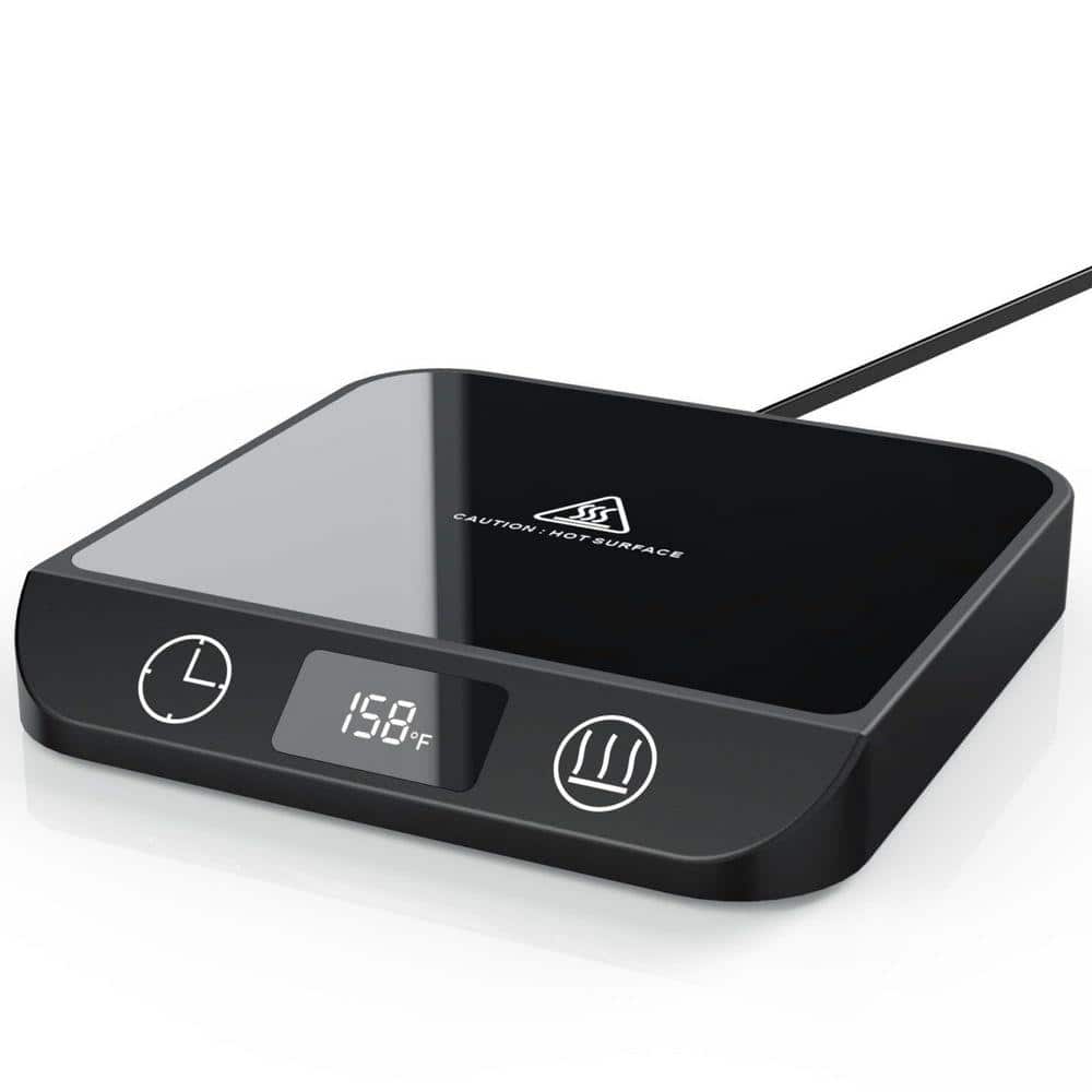 Black 2-in-1 Coffee Mug and Candle Warmer with LED Display, 6-Temp Settings, 12-Hr Timer, Auto Shut-Off