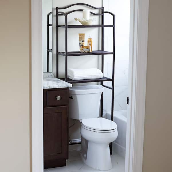 Over The Toilet Storage 3-Tier Bathroom Shelf 62*24*10 Inch Metal Bathroom  Organizer Over Toilet Bathroom Storage Rack