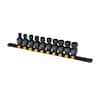 DEWALT 3 8 in. Drive Metric Impact Socket Set 10 Piece