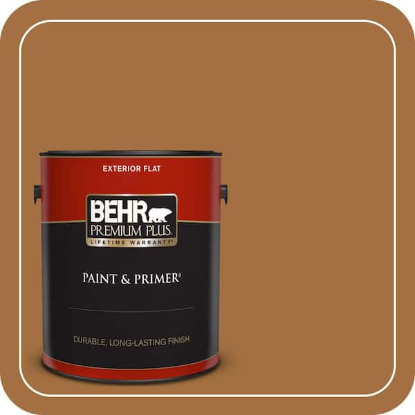 BEHR PREMIUM PLUS 1 gal. #MQ4-5 Castellina Flat Exterior Paint & Primer