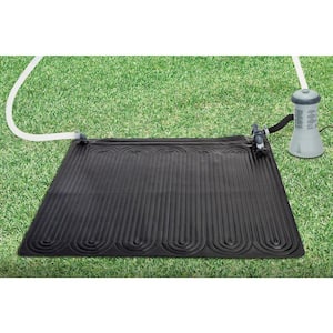 Solar Mat Above Ground Swimming Pool Water Heater, Black (4-Pack)