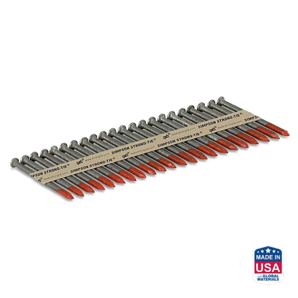 Simpson Strong-Tie Strong-Drive 2-1/2 in. x 0.162 in. 33-degree SCN Smooth-Shank HDG Collated Connector Nail (500-Qty)